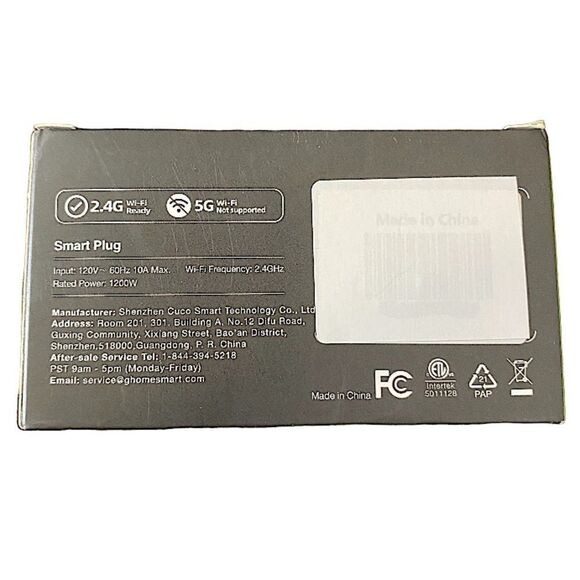 Ghome Voice Control Smart Plug WP3 White 2 Pack New, Alexa and Google Home - Picture 3 of 3